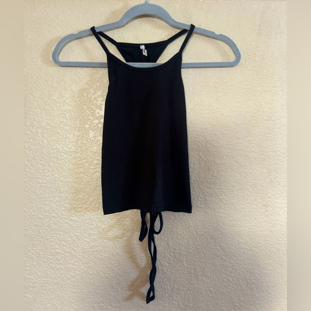 Black crop top